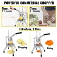 thumbnail image 2 of Picadora de verduras VEVOR Commercial con 4 cuchillas de acero inoxidable, 2 of 9