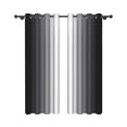 thumbnail image 4 of Aofoto Gray Blackout Curtains for Bedroom,Ombre Room Darkening Gray Curtains Grommet,2 Panels,52x63 inch, 4 of 5