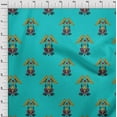 thumbnail image 3 of oneOone Cotton Poplin Fabric Leaves|Bird & Floral Block Print Sewing Fabric BTY 56 Inch Wide, 3 of 4