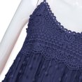 thumbnail image 6 of Cobkk Plus Size Maxi Dress Women's Fashion Sleeveless Summer Tassel Cotton Fashion Long Dress Summer Dresses For Women 2024 Vacation J-968 Navy M, 6 of 6