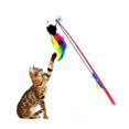 thumbnail image 4 of Feather Toys, 1pc Interactive Kitten Toys Kit Wand Toy Spring Chase Play Cats Toy to Exer For Indoor String E4T8, 4 of 9