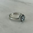 thumbnail image 2 of Oval Cut Aquamarine Ring 925 Sterling Silver Ring March Birthstone Anniversary Gift Ring For Women, 2 of 5