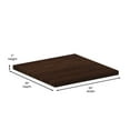 thumbnail image 6 of Flash Furniture Glenbrook 36'' Square High-Gloss Walnut Resin Table Top with 2'' Thick Drop-Lip, 6 of 11