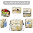 thumbnail image 4 of Floral Sunflower Pattern Cooler Bag - Large Waterproof Thermal Tote for Fitness Lovers & Commuters, 4 of 5