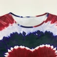 thumbnail image 4 of zbxnLI Women's Plus Size Summer Tops Tie-Dye Short Sleeve T-Shirt for Women Loose Casual Graphic Tees, 4 of 8