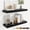 Black, variant on Floating Shelves for Wall, Wall Mounted Wood Floating Shelf with Invisible Brackets for Living Room, Bathroom, Bedroom, Kitchen Storage and Decor, 24 Inch Set of 2, Black
