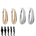 thumbnail image 1 of Bilqis Hair Clip Without Ear Hole Ear Rings Metal Ear Nail Multilayer Diamond Inlaid C-shaped Detumescence Ear Rings, 1 of 7