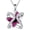 Amethyst Dark Pink Crystal, variant on Crystal Necklace 925 Sterling Silver Crystal Pendant Necklace for Women Gift for Women