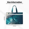 thumbnail image 3 of Kdxio Airplane Shark File Tote Document Bag Business Briefcase Bag Document Organizer Tote Briefcase for Letter A4 Files Business Teacher Office Bag, 3 of 8