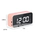 thumbnail image 3 of Altavoz Bluetooth, reloj digital con audio Bluetooth y despertador con alarmas, pantalla LED de espejo, Bluetooth V5.0, tarjeta TF y cable auxiliar., 3 of 6