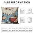 thumbnail image 5 of YINGXI Christmas in July Beach Throw Pillow Cover,Summer Party Decor for Sofa Couch 22x22in, 5 of 5
