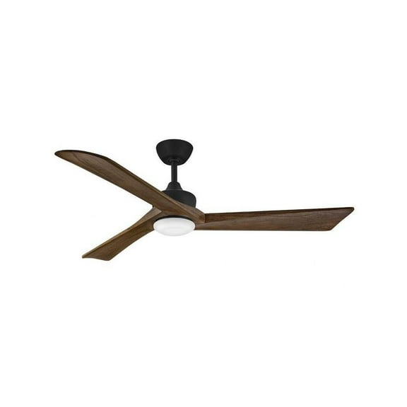 60 inch 3 Blade Ceiling Fan with Light Kit-Matte Black Finish Bailey Street Home 81-Bel-4466577