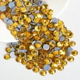 thumbnail image 1 of Beadsland 1440pcs Hotfix Rhinestones for Crafts Topaz, SS20, 4.6-4.8mm, 1 of 4
