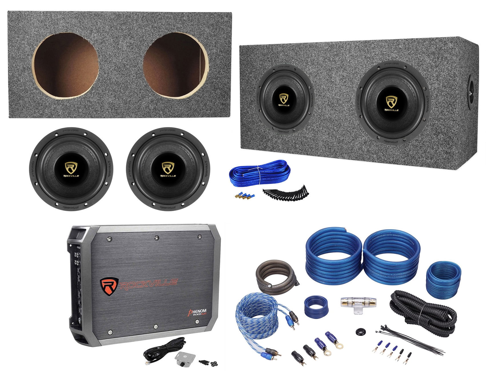 subwoofer amp combo walmart