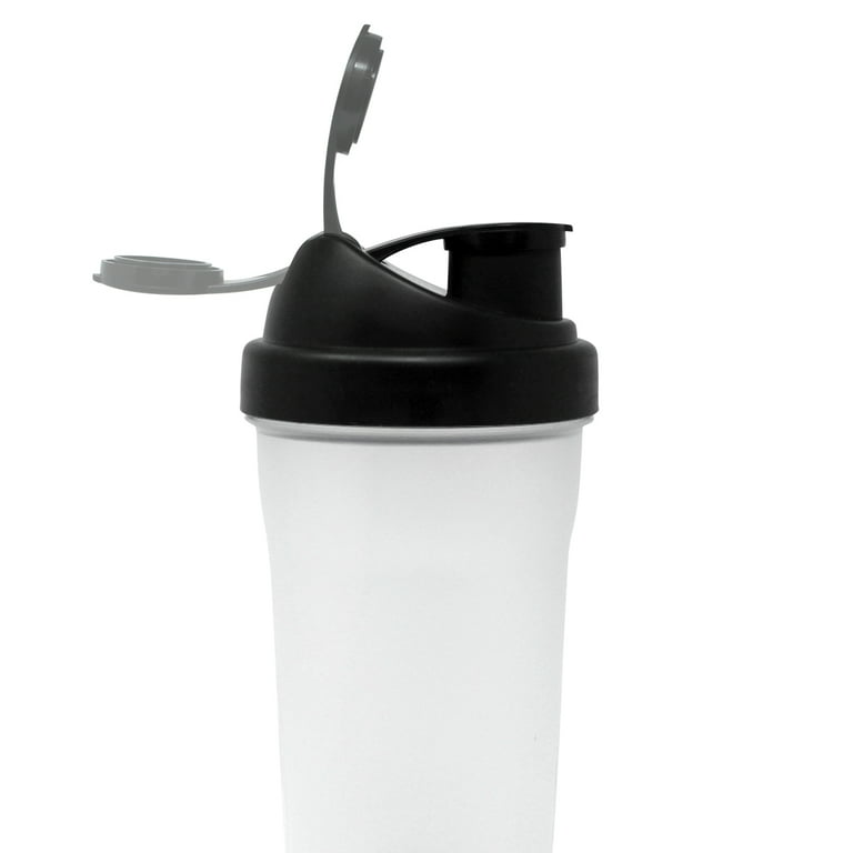 Lyellfe 7 Pack Plastic Shaker Bottle, 24 Oz Protein Shake Bottle for P –  BABACLICK