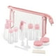 thumbnail image 1 of Kit de botellas de viaje, juego de contenedores de artículos de tocador portátiles a prueba de fugas, contenedores de cosméticos PET transparentes de tamaño de vuelo para loción, champú,, 1 of 1