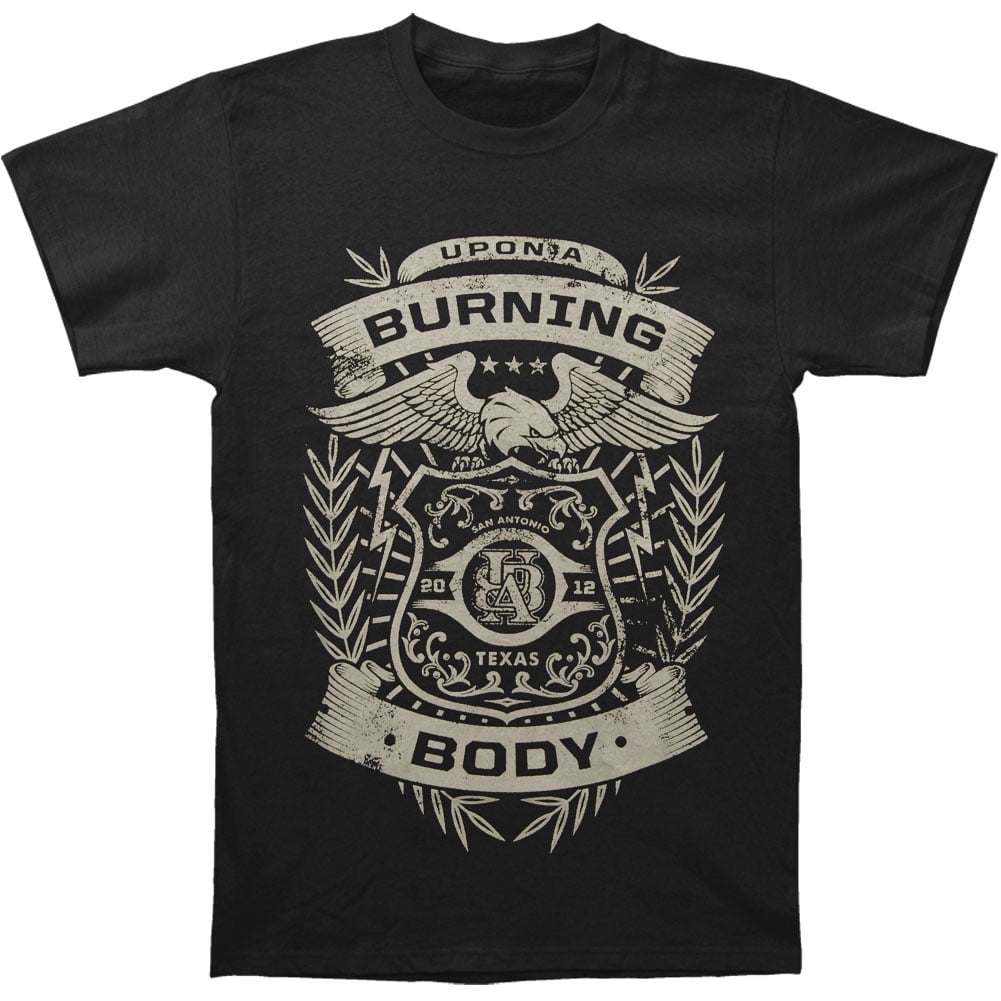 Upon A Burning Body Merch Upon A Burning Body - Upon A Burning Body Men's Badge T-shirt Black