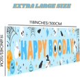 thumbnail image 5 of Blue Orange Halloween Happy Boo Day Yard Banner Halloween Birthday Decoration Boy Ghost Boo Spooky Happy Boo Day Yard Sign for Halloween Decorations Indoor or Outdoor, 5 of 6