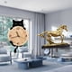 thumbnail image 2 of Escultura de reloj de pared, figura coleccionable, adorno artístico, estatua de caballo sin aparejos para muebles de mesa y habitación., 2 of 8