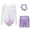 05_Purple, variant on UJNDER Girl's Long Sleeve Dance Gymnastics Leotard with Rhinestone Glitter Print Pants and Headband Outfits for Girls,05_Purple,11-12 Years