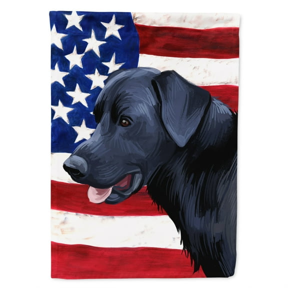 Majorca Shepherd Dog American Flag Garden Flag