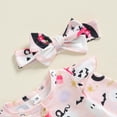 thumbnail image 3 of Halloween Baby Girl Outfit Pumpkin Ghost Romper Long Sleeve Zip up Jumpsuit Newborn Fall Clothes Cute Halloween Costume, 3 of 8