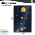 thumbnail image 4 of Stupell Industries Contemporary Planets Aligned in Celestial Orbit Black Framed Giclee Art, 16 x 24, by Creative Studio, 4 of 8