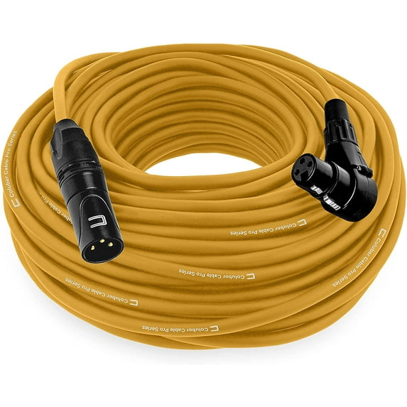Coluber Cable - Balanced XLR Cable Male to Right Angle Female - Audio Cable