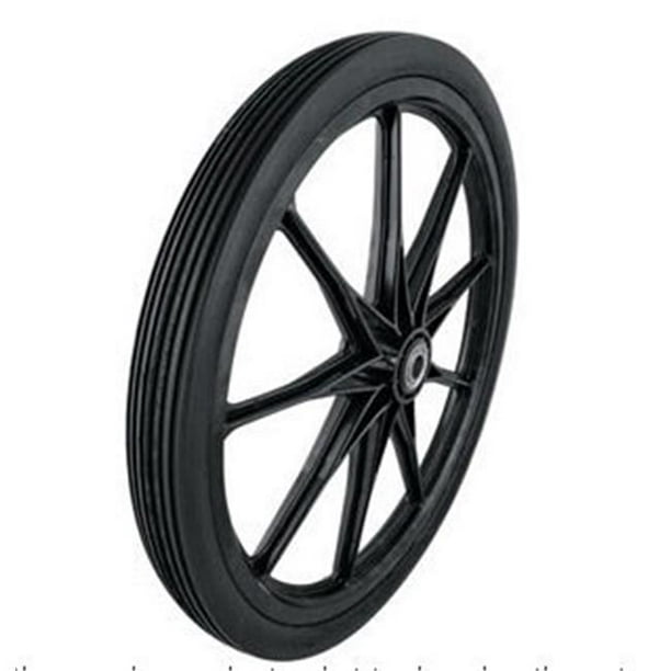 20x2 0 In Flat Free Cart Tire On Black Plastic Rim