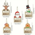 thumbnail image 2 of Secret Scope Christmas Money Holder - Wooden Santa Reindeer Snowman Clip Ornaments for Tree Decor and Cash Gifts  （2pc）, 2 of 13