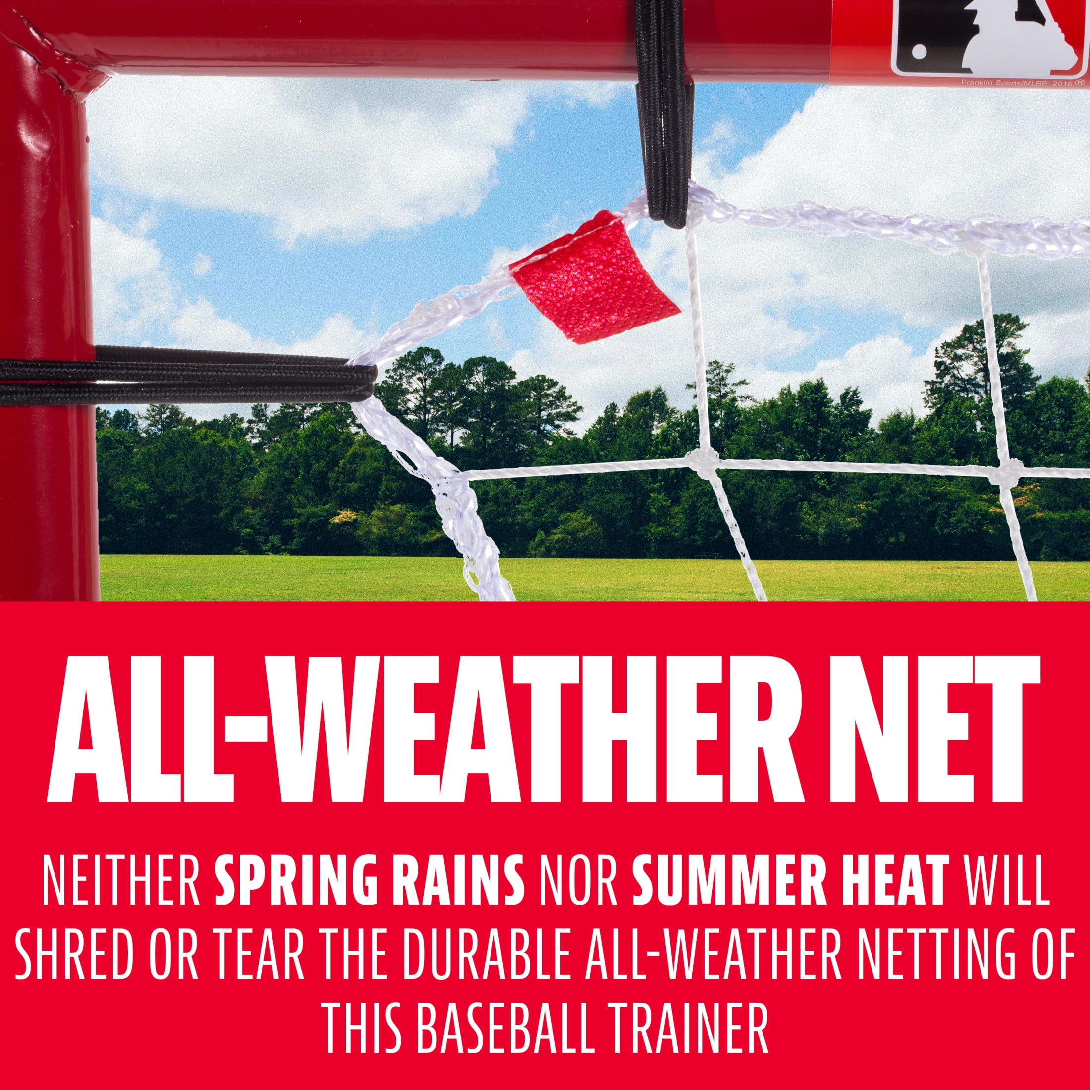 Franklin Sports Baseball Pitchback Rebounder Net with Pitching Target, 68 in