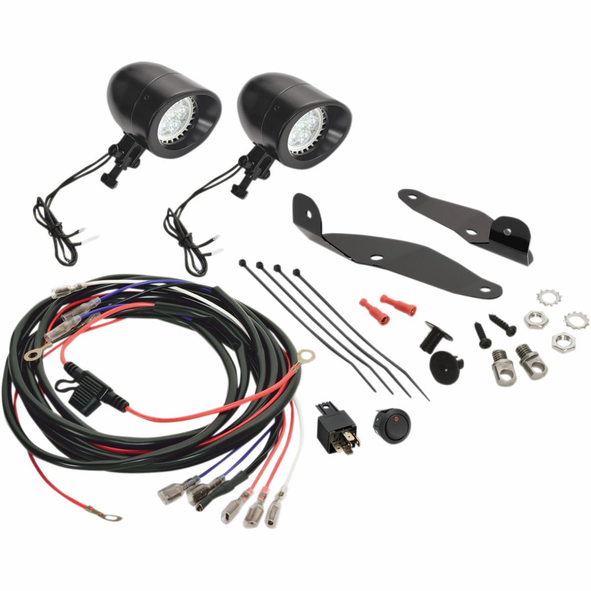 Show Chrome 52 757lbk For Mini Led Driving Light Kit Black Satin Walmart Com Walmart Com
