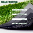 thumbnail image 2 of Fas Home Artificial Grass Turf 3FTX8FT, 1.38" Pile Height Realistic Synthetic Grass, Drainage Holes Indoor Outdoor Pet Faux Grass Astro Rug Carpet for Garden Backyard Patio Balcony, 2 of 6