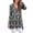 Bm-05 Flower Black White, variant on Women's Long Sleeve V Neck Shirts Casual Tunic Tops Blouse