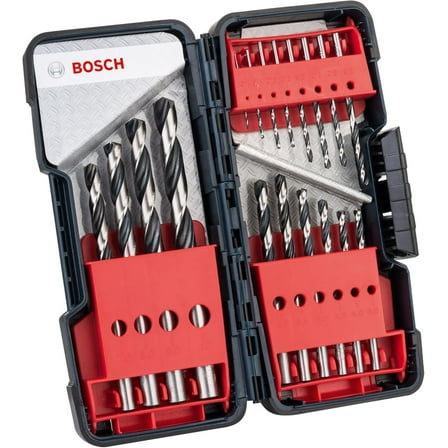 Bosch Professional 18pcs. HSS Twist Drill Bit PointTeQ (for Metal, in ToughBox, Ø 1-10 mm, Accessory Drill)