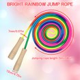 thumbnail image 1 of Becaristey Adjustable Wooden Jump Rope Multiple Strands And Braided For Durability Kid Friendly Rope Adjustable, 1 of 6