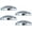 4 x Chrome Metal 8" Dome Style, variant on Semi Truck Hub Covers - 4 x Chrome Metal 8" Dome Style Hub Caps Dome Semi Truck Rear Wheel Covers