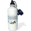 3dRose Penguin Family on a Winters Day, Merry Christmas, Granddaughter, Sports Water Bottle, 21oz