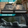 thumbnail image 5 of SEANATIVE Truck Back Window Graphic Decal Patriotic Decoration Vehicle Decals for Rear Window Universal Fit Pickup Car Accessories Suitable for Most Pickup Trucks, Deer American Flag, 5 of 7
