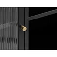 thumbnail image 5 of U3-Door Contemporary Glass & Metal Sideboard in Black, 5 of 5