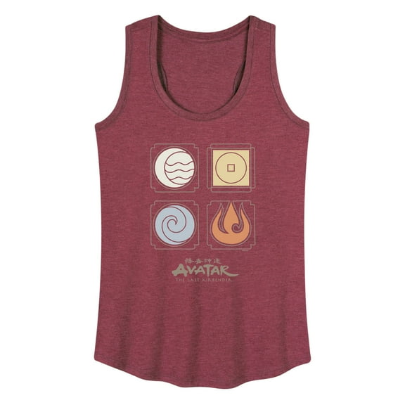 Avatar - The Last Airbender - Nations Symbols - Women's Racerback Tank Top