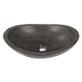 thumbnail image 2 of Eden Bath EB-S005BL-H Stone Canoe Sink - Honed Black Limestone, 2 of 5