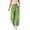 Green, variant on Athletic Pants for Womens Solid Color Drawstring Elastic Waist Drying Hiking Pants with Pockets M