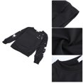 thumbnail image 1 of RUNROTOO Sweat à Capuche Assorti pour Couple Noir 1Pcs pour Rendez-Vous, 1 of 6