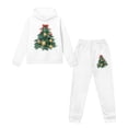 thumbnail image 5 of DISNIMO Christmas Tree Hoodie for Girls 2 Piece Hoodie Outfits for Kids Clothes for Girls 8-9 Hoodies with Pockets Kids Hoodie And Joggers for Girls Drop Shoulder Sweatshirt Graphic Pullover, 5 of 7
