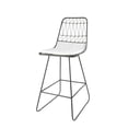 thumbnail image 5 of GDF Studio Lilith Indoor 26.25" Iron Counter Stools, Set of 2, Gray, Ivory, 5 of 8