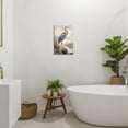 thumbnail image 5 of ZHONGYUTONG Blue Heron Wall Art Egret Picture Wall Decor Crane Canvas Print Coastal Bird Paintings Animals Artwork for Living Room Decor Framed (12.00" x 18.00"), 5 of 5