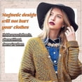 thumbnail image 3 of 4Pcs Multi-Function Magnetic Clothing Clips, Strongest Magnetic Strength Buttons Clips, Multi-Purpose Magnetic Pinless Brooch for Women, 3 of 5