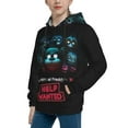 thumbnail image 4 of Youth Five Nights At Freddy'S Hoodies 3D Print Pullover Hooded Sweatshirt With Pocket For Boys Girls Teen Medium, 4 of 8