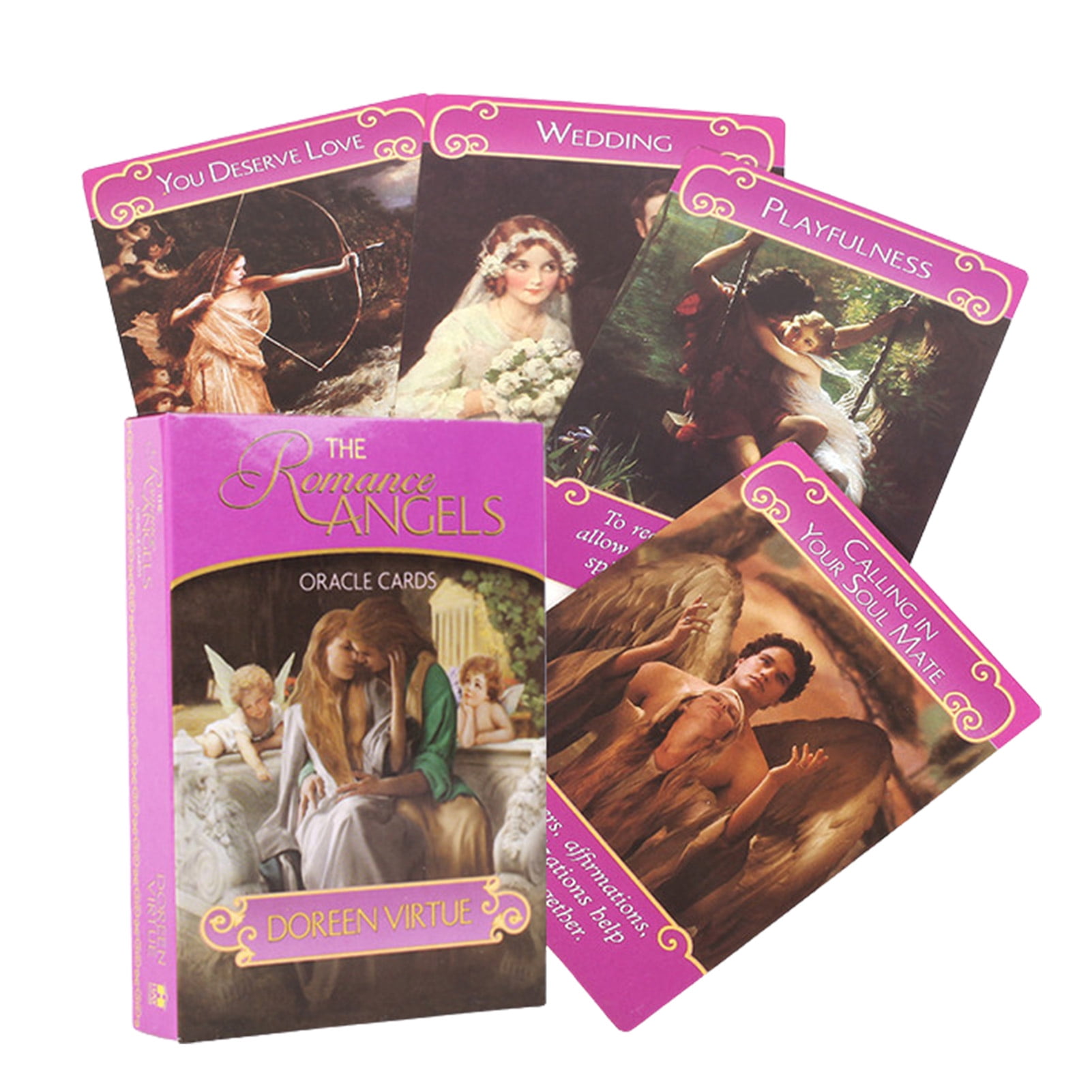 BESTHUA Romance Angels Oracle Cards For Tarot Divination Card Game  Entertainment Taro Deck 44 Cards Captivating and Interesting For New Board  - Walmart.com
